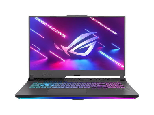 ASUS ROG Strix G17 (2023) Gaming Laptop. 17.3 QHD 240Hz. GeForce RTX 4060. AMD Ryzen 9 7945HX. 16GB DDR5. 1TB PCIe SSD. Wi-Fi 6E. Windows 11. G713PV-DS94